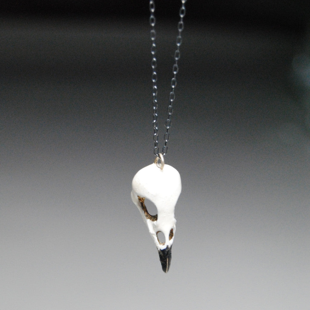 Bird skull necklace
